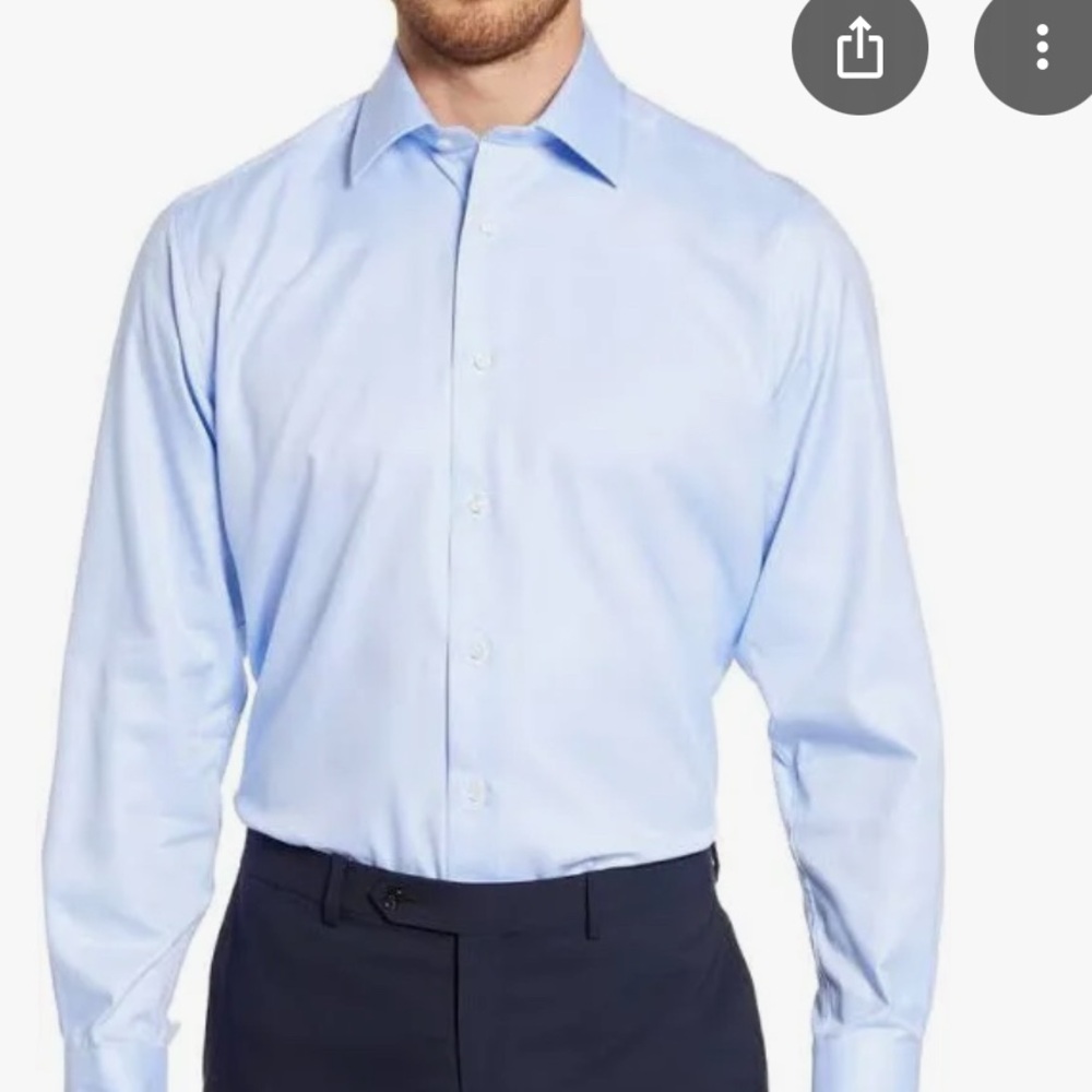 David Donahue Sky Blue Dress Shirt
